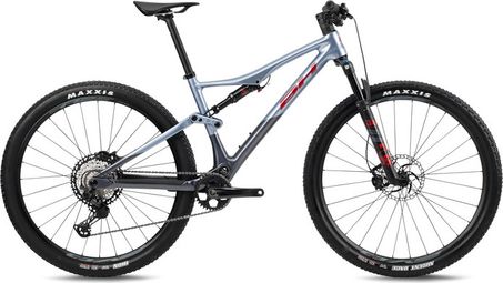 Bh lynx race 7.0 shimano xt 12v 29'' bicicleta de montaña todo terreno con suspensión plata/rojo