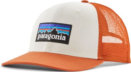 Patagonia P-6 Logo Trucker Cap Weiß/Orange Unisex