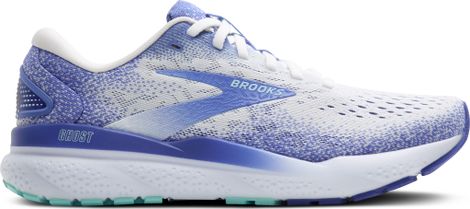 Brooks Ghost 16 Running Shoes White/Blue Women's