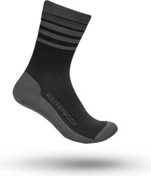 GripGrab Waterproof Merino Thermische Wintersokken Zwart Grijs