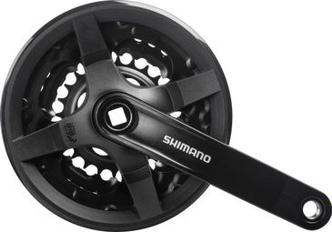 SHIMANO Pédalier 6/7/8 Vitesses Fc-Ty301 Pour Vélo Enfant 150Mm 42X34X24T - Noir