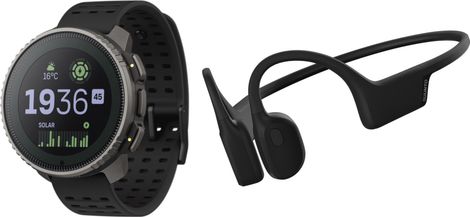 Suunto Vertical Titanium Solar GPS Watch Black + Suunto Sonic Open-Ear Headphones Black