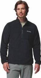 Sudadera polar Columbia Pacific Arch 200 con cremallera de 1/2, negra, para hombre