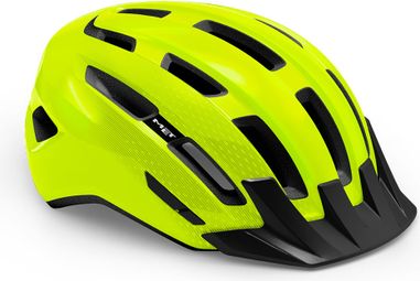 Met Downtown Helmet Neon Yellow Glossy Black