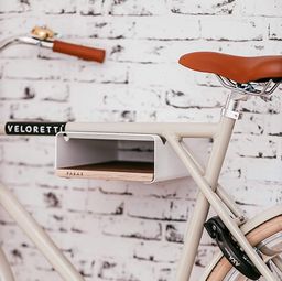 Support étagère vélo mural métal et bois - S-RACK