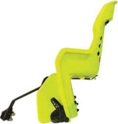 Porte bebe ar sur cadre Polisport joy special 29''p jaune fluo coussin gris fonce