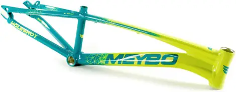 Meybo Holeshot Alloy BMX Race Frame Lime Green Petrol Blue 2024