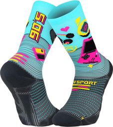 BV Sport Run Marathon-sokken, 90s Collector-editie, blauw/zwart