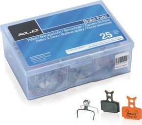 Packung mit 25 Paar organischen XLC BP-O31 Bremsbelägen (x25 Paare) für Formula Mega One/R/RX