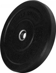 Poids disques olympiques Hi Temp avec absorbeur de chocs - Noir - De 2 5 kg à 25 kg - Poids : 10 KG