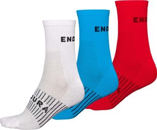 3 Pairs of Endura Coolmax White Socks