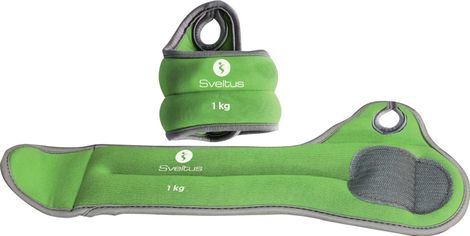Bracelets lestés poignets Sveltus 1kg (x2)