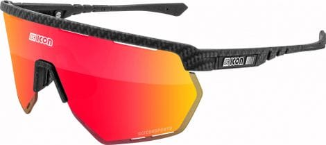 Scicon Sports Aerowing Lunettes De Soleil De Performance Sportive (Scnpp Multimorror Rouge/Compagnon De Carbone)