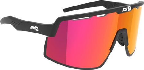 Lunettes AZR Speed RX Noir Mat / Écran Hydrophobe Rouge