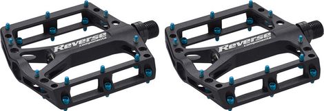 Reverse Black One Pedals Black / Light Blue