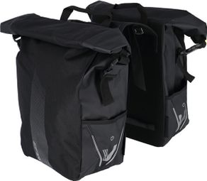 Paire de Sacoches de Porte-Bagages XLC BA-S106 Clip 28L Noir - Produit Reconditionné