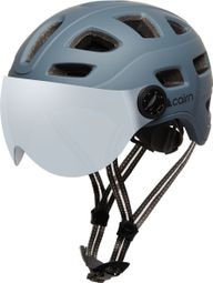 Helm Cairn Quartz Visier LED USB Mattgrau