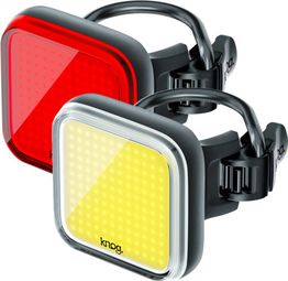 Knog Blinder Square Twinpack vorne / hinten hellschwarz