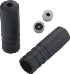 Tapas de extremo Jagwire selladas 4 mm negras (x100)