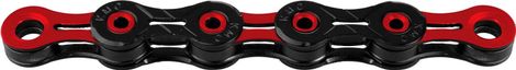 KMC DLC11 118 Link 11V Black Red Chain