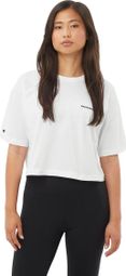 T-shirt crop Salomon Short Tee Blanc Femme
