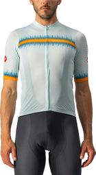 Maillot Manches Courtes Castelli Grimpeur Bleu 