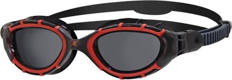 Zoggs PREDATOR FLEX POLARIZED - Red / Black / Smoke Polar - Lunettes Natation et triathlon