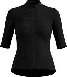 Odlo Zeroweight Merino fietstrui met korte mouwen zwart