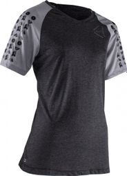 Maillot Manches Courtes Femme Leatt MTB All Mountain 2.0 Noir/Gris