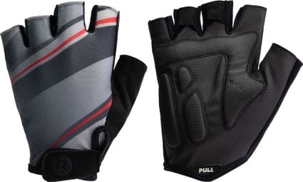 Gants Velo Rogelli Buzz - Homme - Gris/Rouge