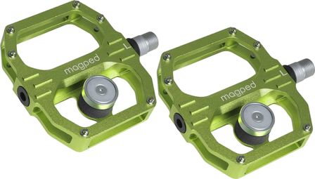 Par de pedales magnéticos Magped Sport 2 200N Verde