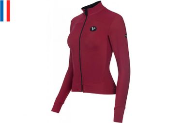 Maillot Manches Longues Femme LeBram Allos Bordeaux Coupe Ajustée