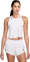 Débardeur Crop Nike AeroSwift Blanc Femme