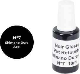 Peinture de Retouche Noir Glossy Pour Composants Shimano Dura-Ace 12V – 10 ml