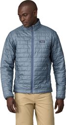 Heren Blauw Patagonia Nano Puff Donsjack