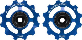 Paar CyclingCeramic tandwielen voor Shimano 12V 9200/8200 Blauw