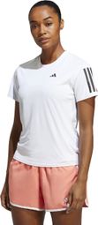 Camiseta de manga corta adidas running Own The Run Blanca Mujer