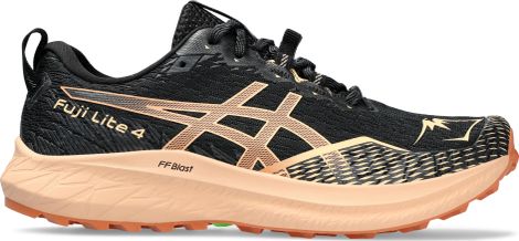 Chaussures Trail Asics Fuji Lite 4 Noir Corail Femme