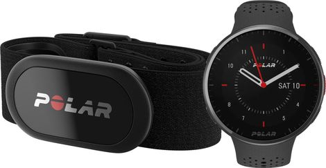 Reloj GPS Polar Pacer Pro Gris Carbono + Cinturón de Frecuencia Cardíaca H10