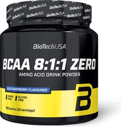 Bcaa 8:1:1 Zero (250g) - Biotech Usa - Blue Raspberry - Bcaa