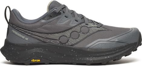 Saucony Peregrine 16 Trailrunning Schuh Grau/Schwarz Mann