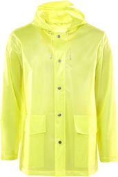 Rains LTD Kurzer Mantel mit Kapuze Foggy Neon Yellow