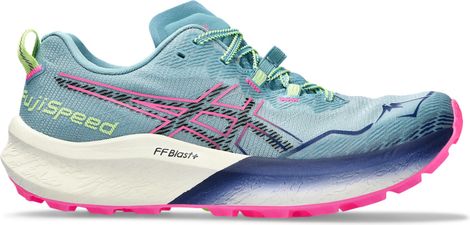 Asics Fujispeed 2 Trail Schuh Blau Rosa Damen