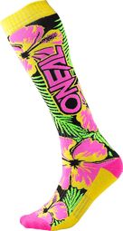 Paire de Chaussettes Hautes O'neal Pro Mx Island Jaune / Multi