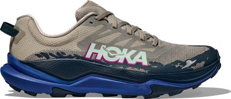 Hoka Torrent 4 Trailschoenen Beige/Blauw Heren