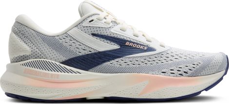 Chaussures Running Brooks Adrenaline GTS 24 Large D Gris/Bleu/Corail Femme