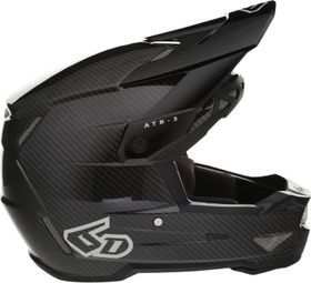 Casque Intégral 6D ATB-3 Solid Noir Brillant