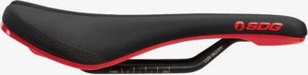 Selle SDG Bel-Air V3 - Rails aluminium noir/rouge