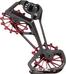 Jockey Wheel System KCNC Galets de Dérailleur XTR M9100 14+16D Dents Rouge