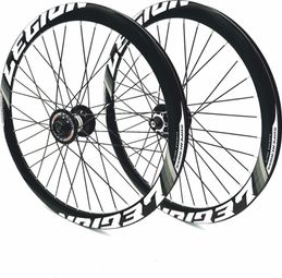 Paire de roues LEGION 20 x 1.3/8  | série ALUMINIUM 6061 T6 | Noir